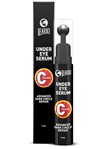 Beardo Vitamin C Under Eye Serum Roll On, 15ml | Advanced Dark Circle Repair Serum