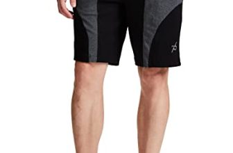 Jockey Men Cotton Shorts (8901326123195_9411_Large_Black And Charcoal Melange)