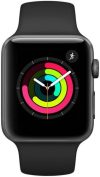 Apple Watch Series 3 (Gps, 42Mm) – Space Grey Aluminium Case With Black Sport Band(Black Strap, Regular)