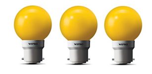 wipro 0.5W Led Lamp, Pack of 3, (N10003), B22