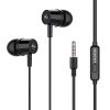 Kratos Thump Wired Earphones, Powerful Bass, HD Sound Quality Earphones, Tangle Free Cable, Comfortable in Ear Fit, with Mic 3.5 mm Jack – Black
