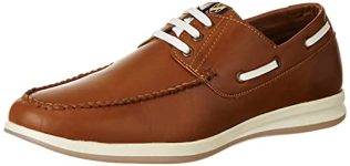 Amazon Brand – House & Shields Men’s Dalton Tan Boat Shoe_6 UK (SS21-07)
