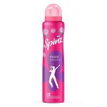 New Spinz Exotic Perfumed Deo for Women, with Bulgarian Rose Fragrance for Long Lasting Freshness and 24 Hours Protection from Odour causing Bacteria, 200ml