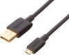 AmazonBasics Micro Usb Fast Charging Cable For Android Phones With Gold Plated Connectors (3 Feet, Black)