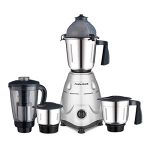 Morphy Richards Icon Superb 750W Mixer Grinder| 4 Stainless Steel Mixer Jars including Juicer Jar| 3-Speed Control with Pulse Effect| 1-Yr Warranty by Brand| Silver & Black