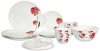 Larah by Borosil Fluted Belle Dinner Set 28 Pieces, Opal Glass Dinner Plates & Bowls Crockery Set for Dinning, White