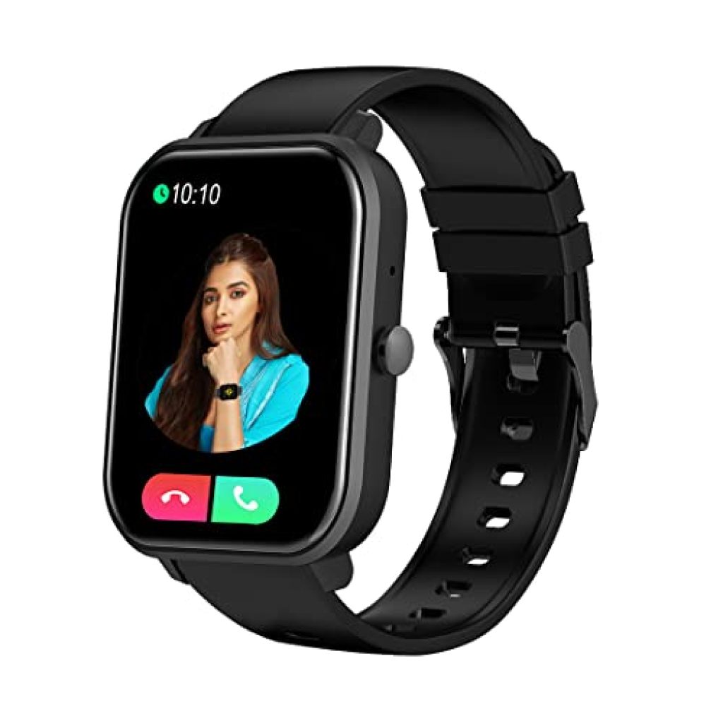 PTron Force X11 Bluetooth Calling Smartwatch with 1.7" Full Touch Color Display, Real 24/7 Heart Rate Tracking, Multiple Watch Faces, 7Days Runtime, Health/Fitness Trackers & IP68 Waterproof (Black)