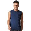 U.S. POLO ASSN. Men Sleeveless Brand Print Polyester I711 Vest – Pack of 1 (Navy Mel L)