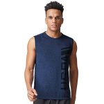 U.S. POLO ASSN. Men Sleeveless Brand Print Polyester I711 Vest – Pack of 1 (Navy Mel L)