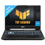ASUS TUF Gaming F15 – AI Powered Gaming Laptop, Intel Core i5-11400H 11th Gen, 15.6-inch (39.62 cm) FHD 144Hz, (8GB/512GB SSD/4GB RTX 2050/Win 11/Office 21/Backlit/Black/2.30 kg),FX506HF-HN024WS