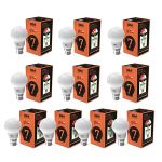 GM GLO – 7 Watt LED Bulb – B22 100 Lumens Per Watt – 6500K White – Cool Day Light (Pack of 10)