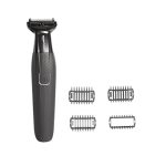 Amazon Basics Cord/Cordless Trimmer and Shaver with 4 Trimming Combs, IPX7-90 Minutes Run Time (Black)