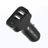 ZEBRONICS CC242A3 Car Charger with 10.5 Watts, Dual USB Ports, Compact Design, Built in Protections, LED Indicator, Included USB – Type-C Cable