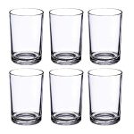 Yera Glass Tumbler – 6 Pieces, Clear, 225ml