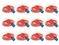 Crompton 5 Meter Strip Light Red 300 LEDs (Pack of 12) (Without Driver)