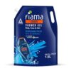 Fiama Men Body Wash Shower Gel Refreshing Pulse, 1.5L Body Wash Refill Pack for Men with Skin Conditioners & Sea Minerals for Soft & Refreshed Skin, Mens Moisturising Bodywash for Dry Skin