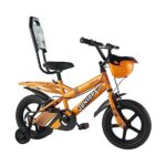 Lifelong 14T Cycle for Kids 2 to 5 Years – Bike for Boys and Girls – Balance Wheels & Mudguard, 95% Pre-Assembled, Frame Size: 9″ – Suitable for Children Under 3 Feet Height (Juniors Ride, Orange)