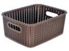 Fun Homes Multiuses Large M 20 Plastic Tray/Basket/Organizer Without Lid (Brown) -46FH085