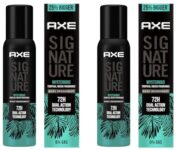 Axe Signature Mysterious No Gas Deodorant Bodyspray For Men 154 ml (Pack of 2)