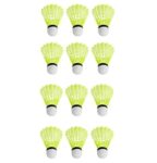 Spanco Badminton Shuttlecocks, Badminton Shuttlecock Pack of 12, Stable and Sturdy High Speed Badminton Shuttles, Training Shuttlecock for Indoor and Outdoor Sports
