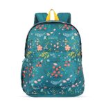 Lavie Sport Radiant 18L Printed Casual Backpack |School Bag for Girls (Teal)