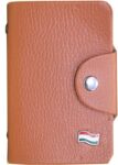SB GRAND PU Leather Debit/Credit/ATM Card Holder For 10 Card Holder(Set of 1, Tan)