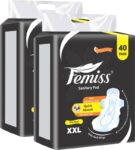 Femiss Sanitary Pads for Women and Girls Trifold pads(XXL-Size, 290 MM, (40 Pads Each) Sanitary Pad(Pack of 2)