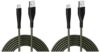 URBN USB Type-C 3.4A Fast Charging Cable (5ft) – Unbreakable Nylon Braided, Quick Charge Compatible with Samsung, OnePlus, and All C Type Devices – Charge & Data Transfer – Rugged Cable – Camo