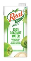 DABUR Real Activ Coconut Water Tetrapack – 1L | Hydrating Coconut Water with Health Benefits | No Added Flavour & Sugars | Tasty and Nutritious