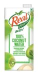 DABUR Real Activ Coconut Water Tetrapack – 1L | Hydrating Coconut Water with Health Benefits | No Added Flavour & Sugars | Tasty and Nutritious