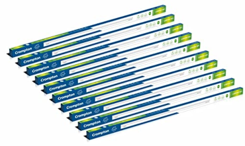 Crompton Laser Ray Neo 20W LED Batten (Cool Daylight,Plastic) - Pack of 10,White