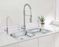 Prestige (37″x18″x8″Inch) Oval Double Bowl stainless steel Chrome Finish kitchen Sink With Waste Coupling , Vessel Sink(CHROME)