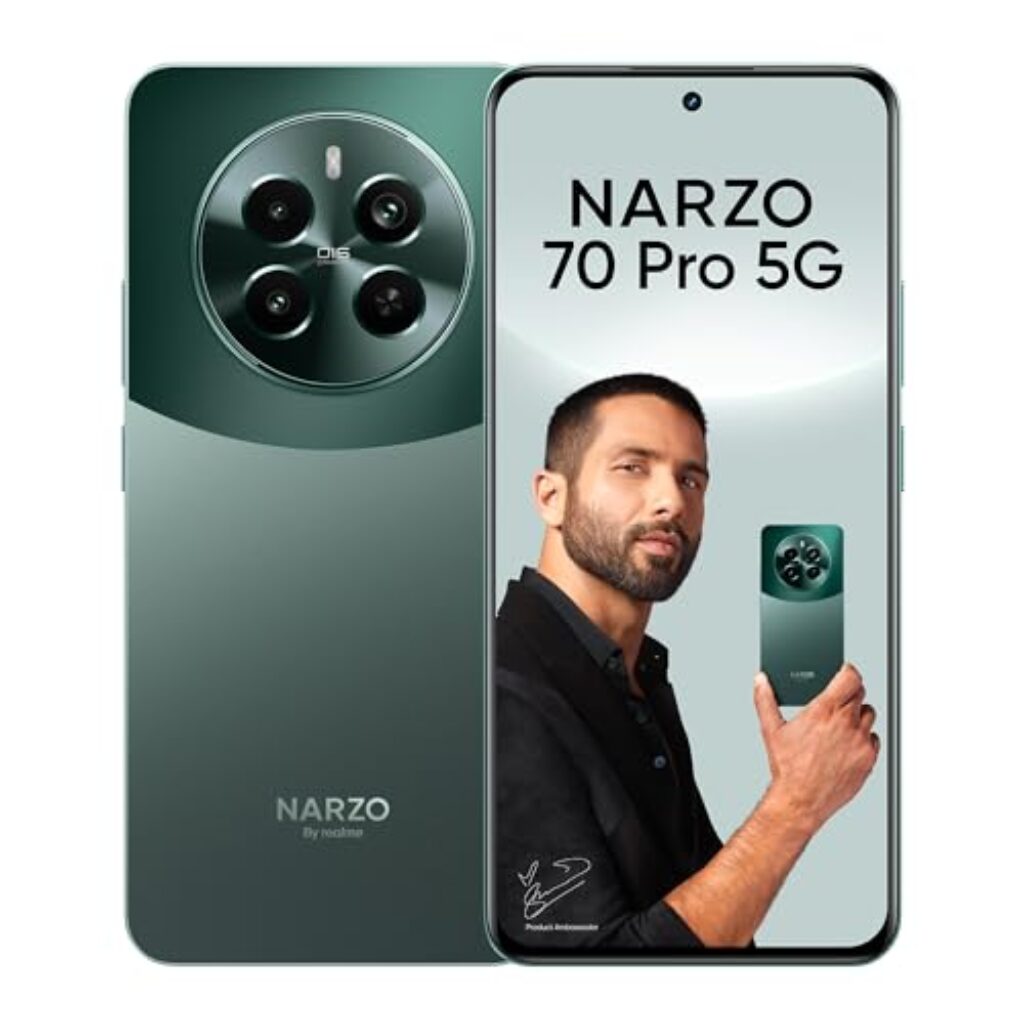 realme NARZO 70 Pro 5G (Glass Green, 8GB RAM,128GB Storage) Dimensity 7050 5G Chipset | Horizon Glass Design | Segment 1st Flagship Sony IMX890 OIS Camera