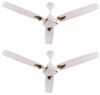 Candes Lynx Ceiling Fans for Home 1200mm / 48 inch | BEE 3 Star Rated, High Air Delivery, Noiseless & Energy Efficient | 1+1 Years Warranty | Ivory, Pack of 2