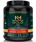 Nutrimuscle Massive Gold Muscle Mass Gainer – 2.5 Lbs – 1.134 Kgs Choco Treat | Weight Gainer | Contains Complex Carbohydrates, Bcaa, Digestive Enzymes & Essential Vitamins & Minerals | Made in India
