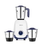Bajaj Ninja Series Grace 500W Mixer Grinder| Mixie For Kitchen with DuraCut® Blades|2-in-1 Blade Function for Dry & Wet Grinding|2 Stainless Steel Mixie Jars|5-Yr Motor Warranty by Bajaj|Midnight Blue