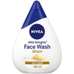 NIVEA Milk Delights Face Wash Fine Gramflour For Oily Skin 100ml, 100 ml