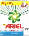 Ariel Matic 4 Kg+2 KG Top Load Detergent Washing Powder(6 kg)