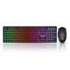 Ant Esports KM1600 Gaming Keyboard & Mouse Combo, Wired Backlit Rainbow LED Keyboard & 3200 DPI Gaming Mouse for PC/Laptop – Black