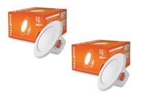 Halonix Kornet 5.5-Watt LED Downlighter (Pack of 2, Warm White)