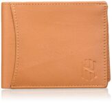 Nelle Harper Men’s Leather Bifold Wallet, Tan, (NHMLWV002)