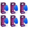 Philips LED Deco Blue 0.5W Glass Candle (Pack of 6)