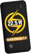 Flipkart SmartBuy 10000 mAh 22.5 W Power Bank(Black, Lithium Polymer, Power Delivery 3.0, Quick Charge 3.0 for Mobile)