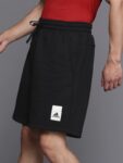 ADIDAS Printed Men Black Sports Shorts
