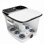 Lifelong Premiun Foot Spa Massager Machine for Pain Relief & Relaxation – Premium Portable & Automatic Foot Spa – Leg Massager Pedicure Tub with Bubble, 6 Massage Roller, Heat for Home Comfort & Wellness