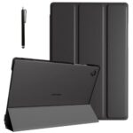 ProElite Cover for Samsung Galaxy Tab A9 8.7 inch Case Cover, Smart Flip Case Cover for Samsung Galaxy Tab A9 8.7 inch Translucent Back with Stylus Pen, Black