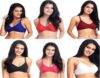 j.MOMANI Bra Combo Pack/Bra Combo set 6 Cotton Women Push-up Non Padded Bra(Multicolor)