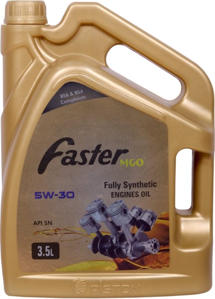 piston Faster 5W-30 MGO API SN For Petrol,Diesel & CNG cars Full-Synthetic Engine Oil(3.5 L, Pack of 1)