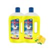 Tri-Activ Double Strong Disinfectant Floor Cleaner | Half Cap Only | 10X Cleaning with 99.9% Germ kill | Citrus Fragrance – Pack of 2 (1000ml x 2 Units)