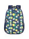 Lavie Sport Lime 26L Floral Printed School Backpack for Girls (Navy)